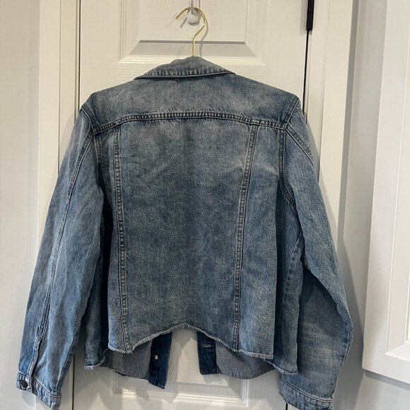 Buffalo David Bitton Distressed Denim Jacket XL – Vintage Y2K Layering Staple - Picture 3 of 7